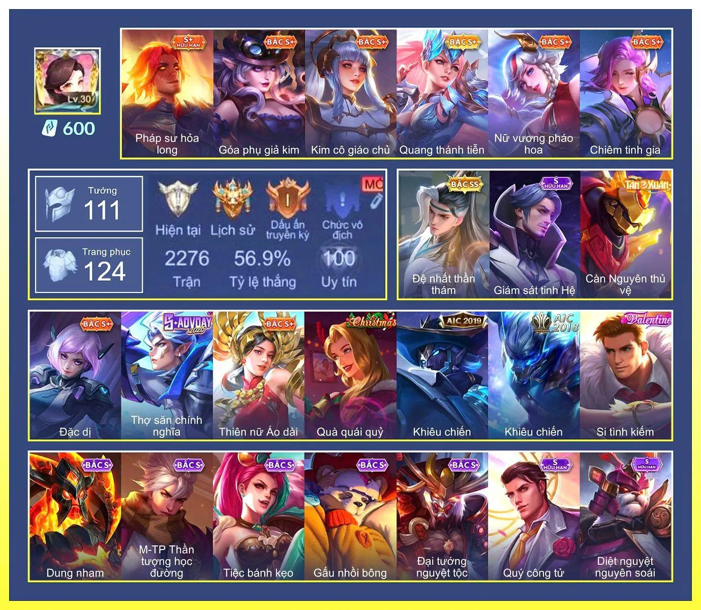 acc dư 600 quân huy