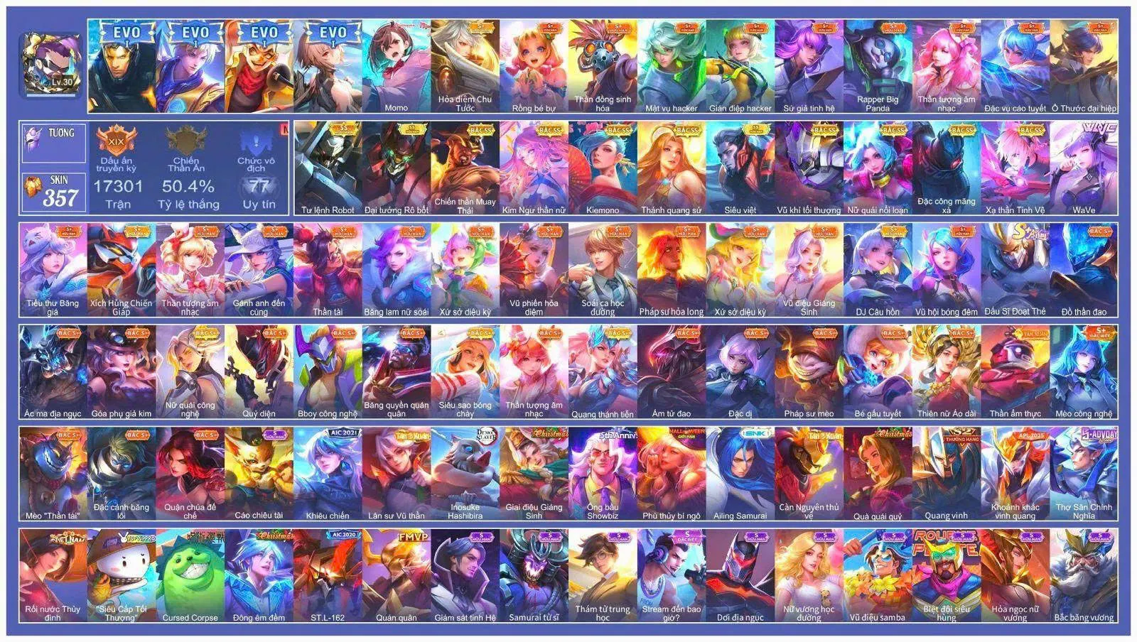 full tướng nhiều 2s