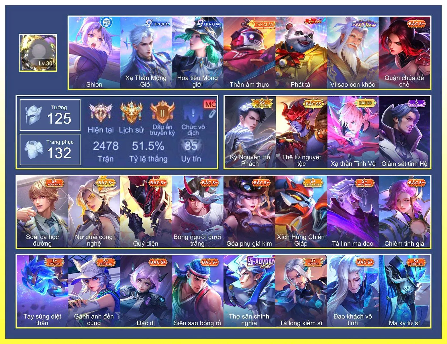125 tướng flo hổ phách